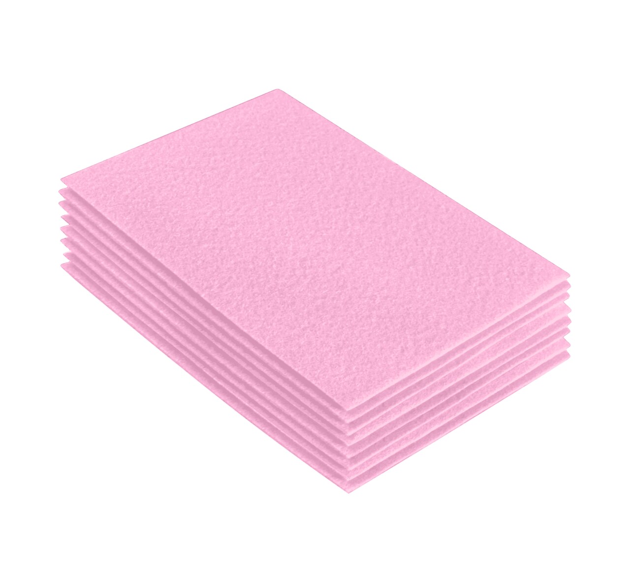 FabricLA Acrylic Felt Sheets for Crafts - Precut 9" X 12" Inches (20 cm X 30 cm) Felt Squares - Use Felt Fabric Craft Sheets for DIY, Hobby, , and Decoration | Baby Pink - 8 Pieces